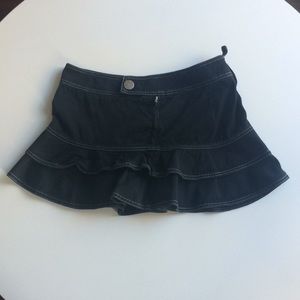 Navy blue mini skirt
